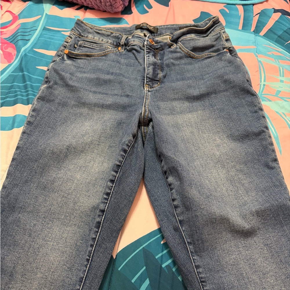 Judy Blue Dark Wash Skinny Jeans - Picture 2 of 4